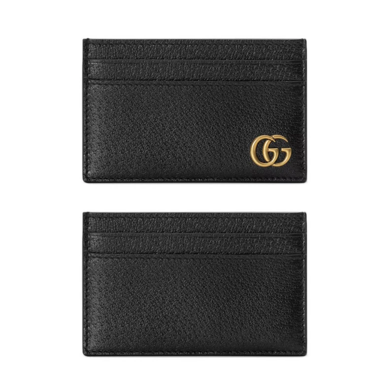 Louis vuitton locations Black met Gucci GG Marmont Metal-Free Tanned Leather Card Case