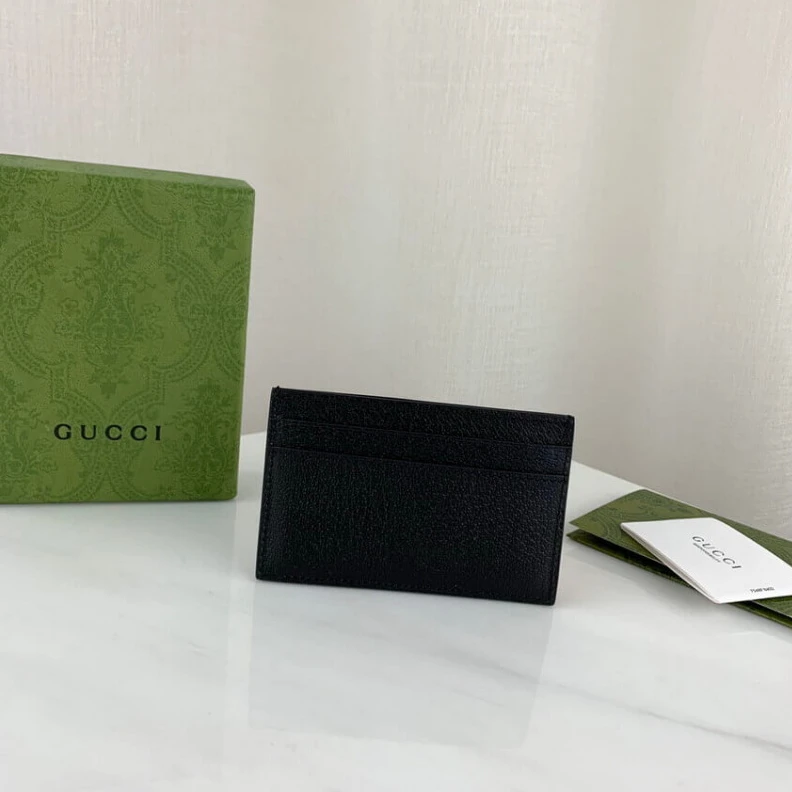 Louis vuitton locations Black met Gucci GG Marmont Metal-Free Tanned Leather Card Case