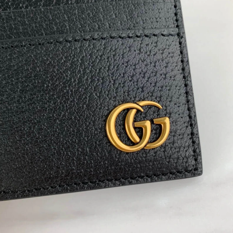 Louis vuitton locations Black met Gucci GG Marmont Metal-Free Tanned Leather Card Case