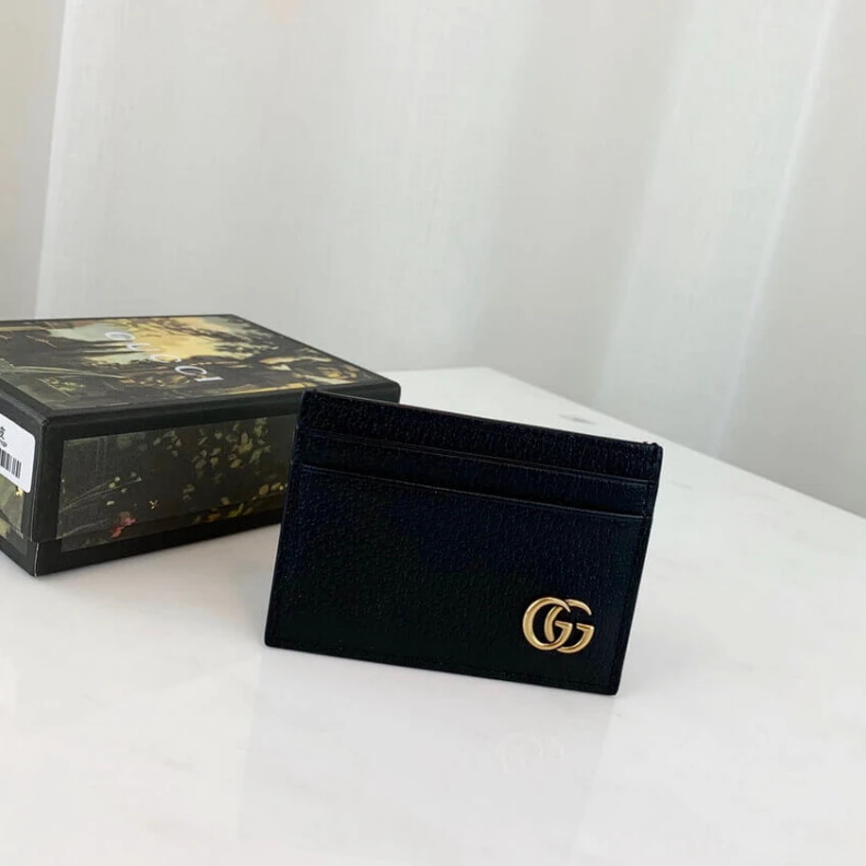 Louis vuitton locations Black met Gucci GG Marmont Metal-Free Tanned Leather Money Clip