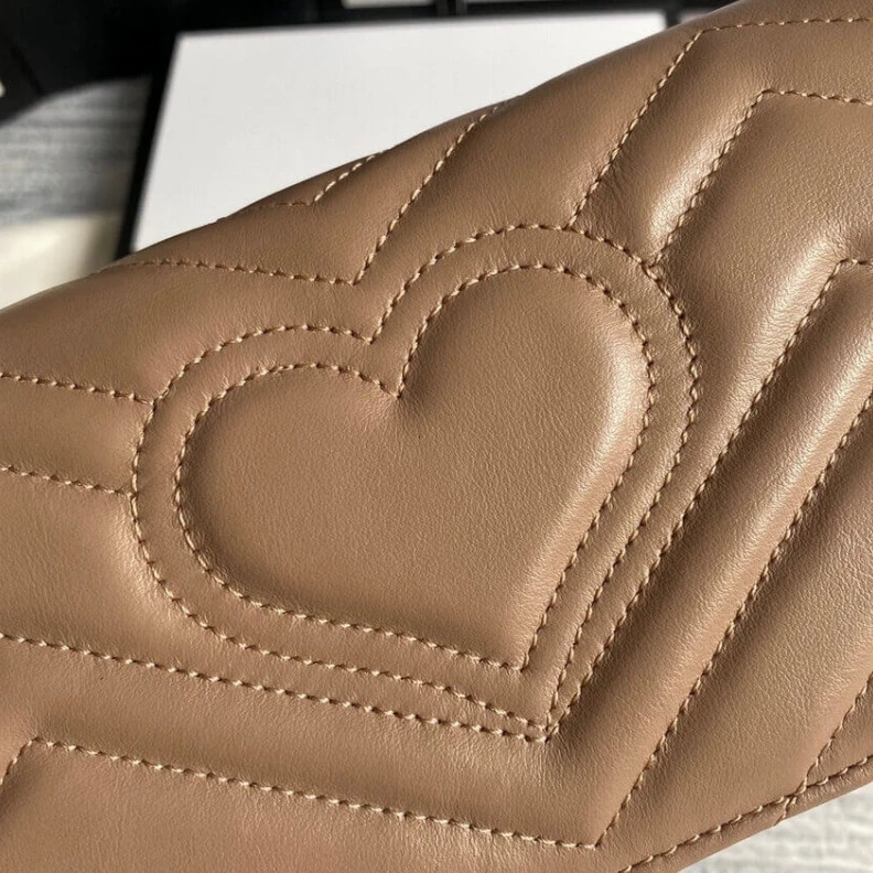 Lv belts replica Detachabl Gucci GG Marmont Mini Bag In Nude Pink Leather