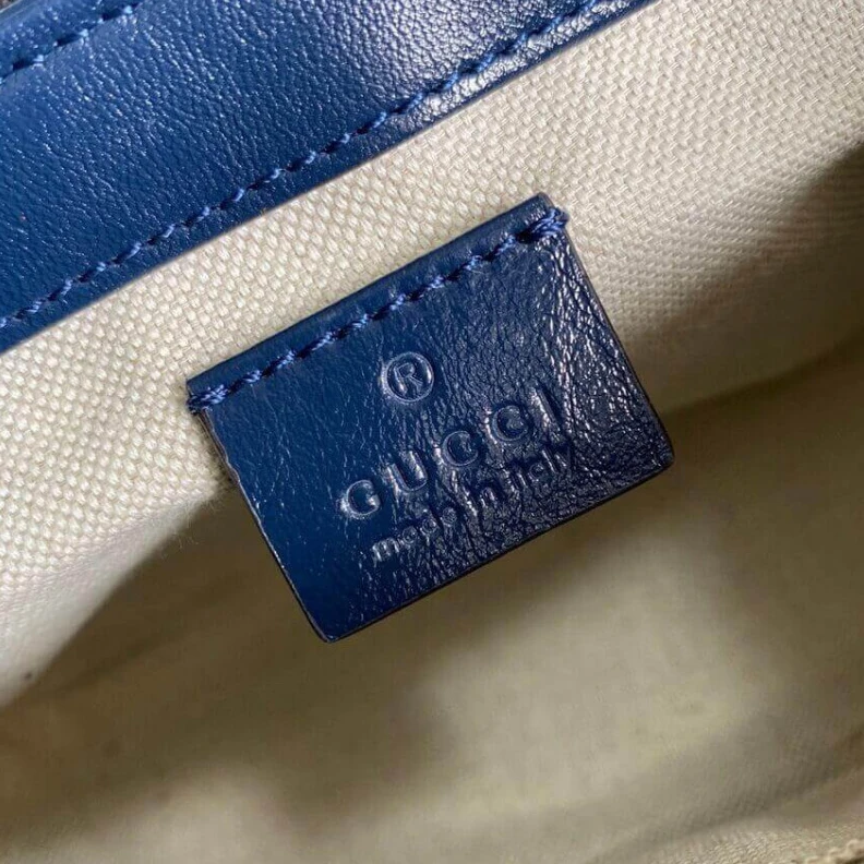Kitlife ru Blue leat Gucci GG Marmont Multicolour Mini Top Handle Bag Blue