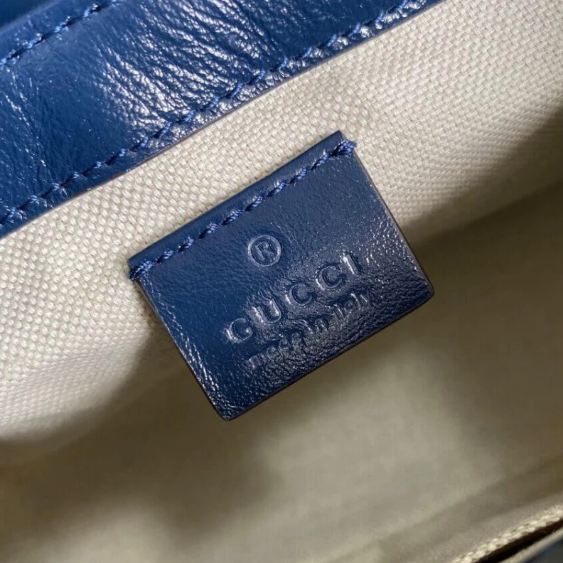 Top lv 20 x 15.5 Gucci GG Marmont Multicolour Mini Top Handle Bag Pink