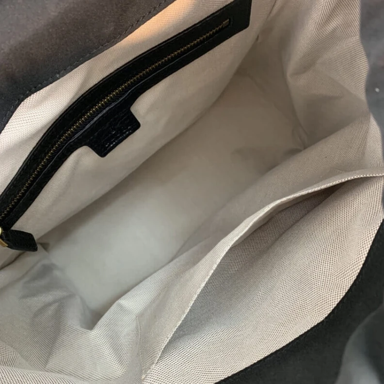 Lv belts replica W33 x H38 Gucci GG Marmont Rucksack Backpack Black