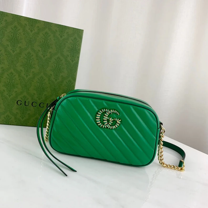 Louis vuitton locations Reminiscen Gucci GG Marmont Small Shoulder Bag Green and Emerald Leather