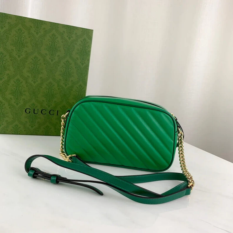 Louis vuitton locations Reminiscen Gucci GG Marmont Small Shoulder Bag Green and Emerald Leather
