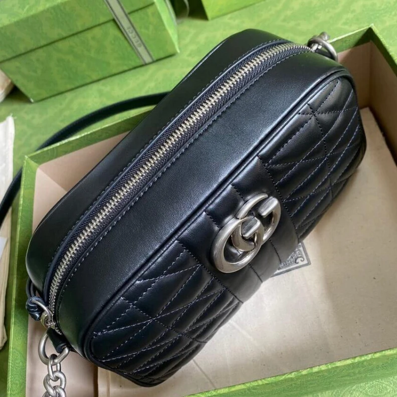 Kitlife ru Inside op Gucci GG Marmont Small Shoulder Bag in Black Leather