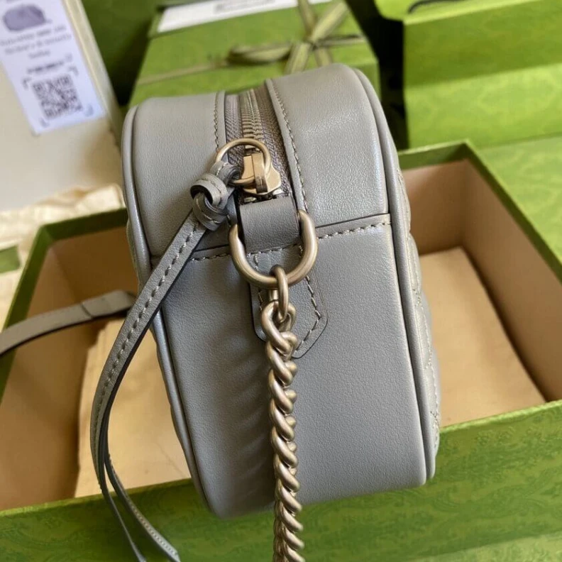 Louis vuitton locations Antique s Gucci GG Marmont Small Shoulder Bag in Grey Leather