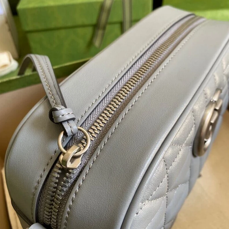 Louis vuitton locations Antique s Gucci GG Marmont Small Shoulder Bag in Grey Leather