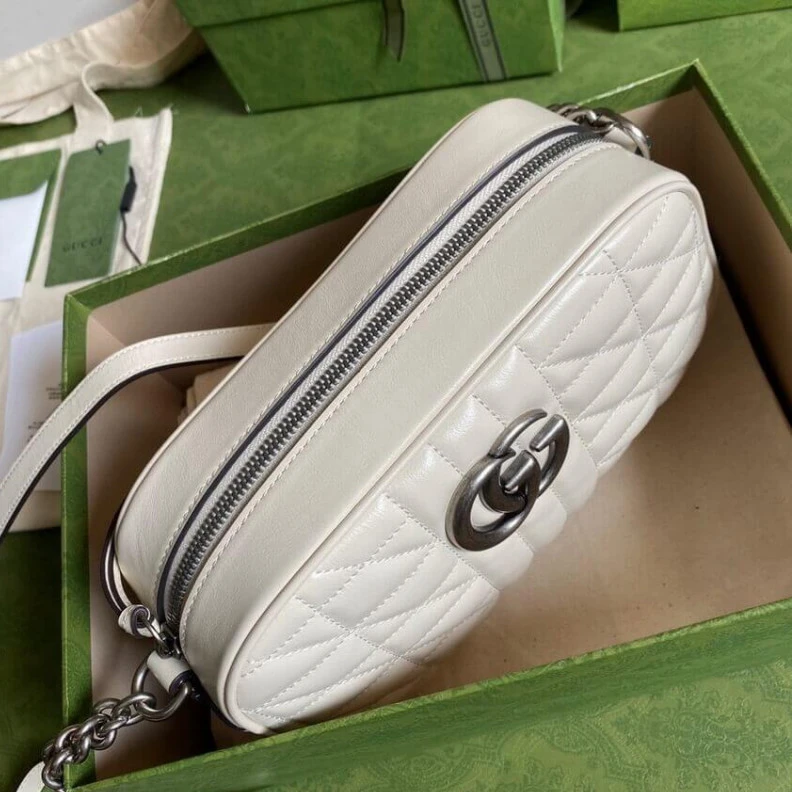Louis vuitton locations White&nbs Gucci GG Marmont Small Shoulder Bag in White Leather