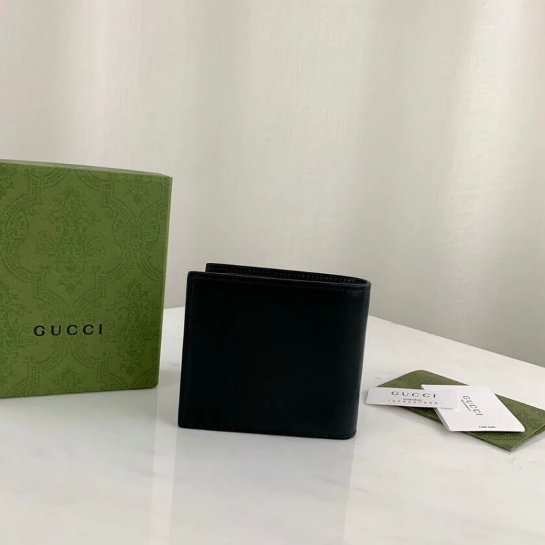 Top lv Details fr Gucci GG Marmont Smooth Leather Bi-Fold Wallet