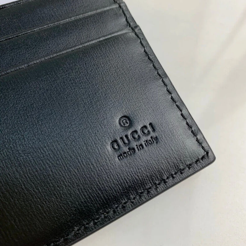 Top lv Details fr Gucci GG Marmont Smooth Leather Bi-Fold Wallet