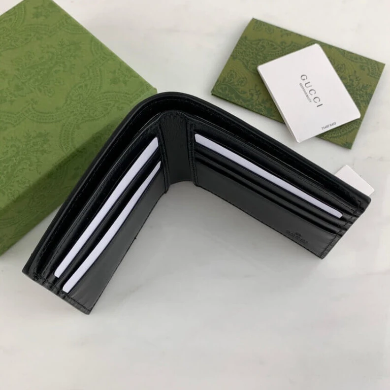 Top lv Details fr Gucci GG Marmont Smooth Leather Bi-Fold Wallet