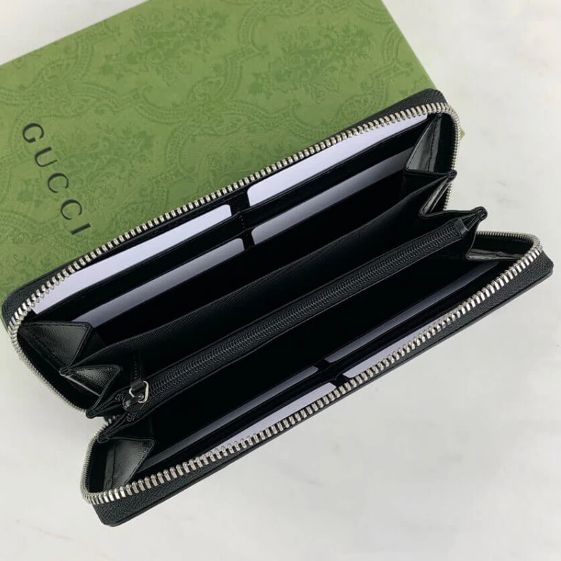 Kitlife A zip arou Gucci GG Marmont Smooth Leather Zip Around Wallet