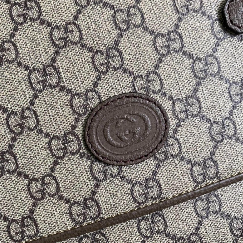 Kitlife Beige ebo Gucci GG Messenger Bag in Brown