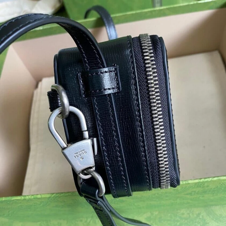 Replica bags lv Black gre Gucci GG Mini Bag With Interlocking G