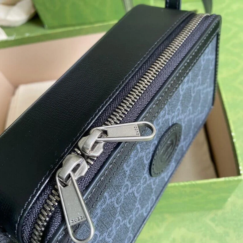 Replica bags lv Black gre Gucci GG Mini Bag With Interlocking G