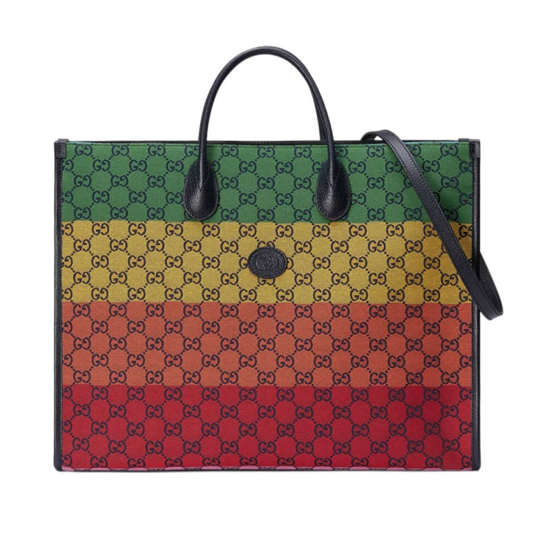 Lv belts replica Cotton li Gucci GG Multicolour Large Tote Bag
