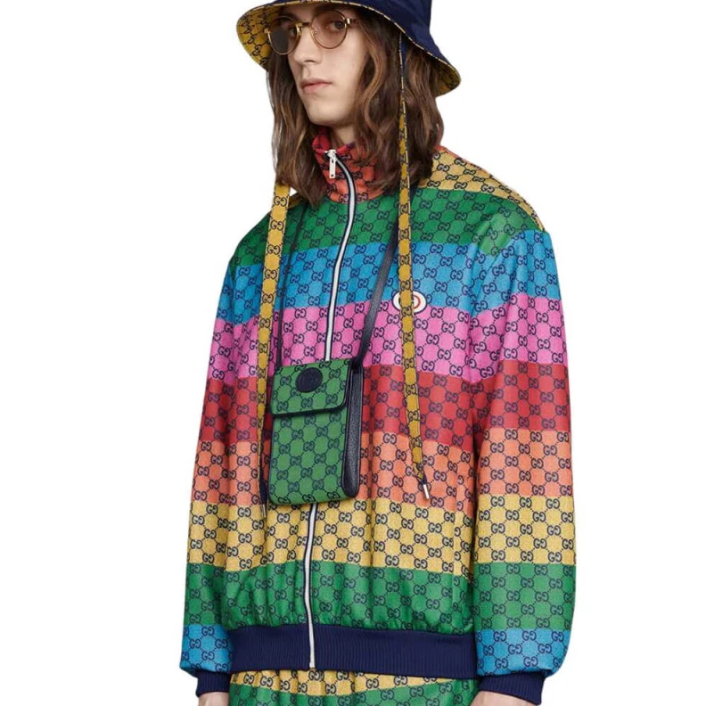 Kitlife Embracing Gucci GG Multicolour Mini Bag Green