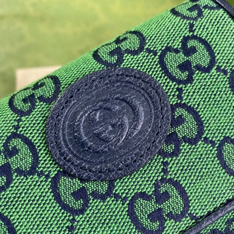 Kitlife Embracing Gucci GG Multicolour Mini Bag Green