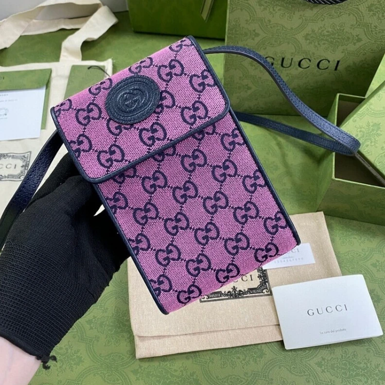 Louis vuitton locations Embracing Gucci GG Multicolour Mini Bag Pink
