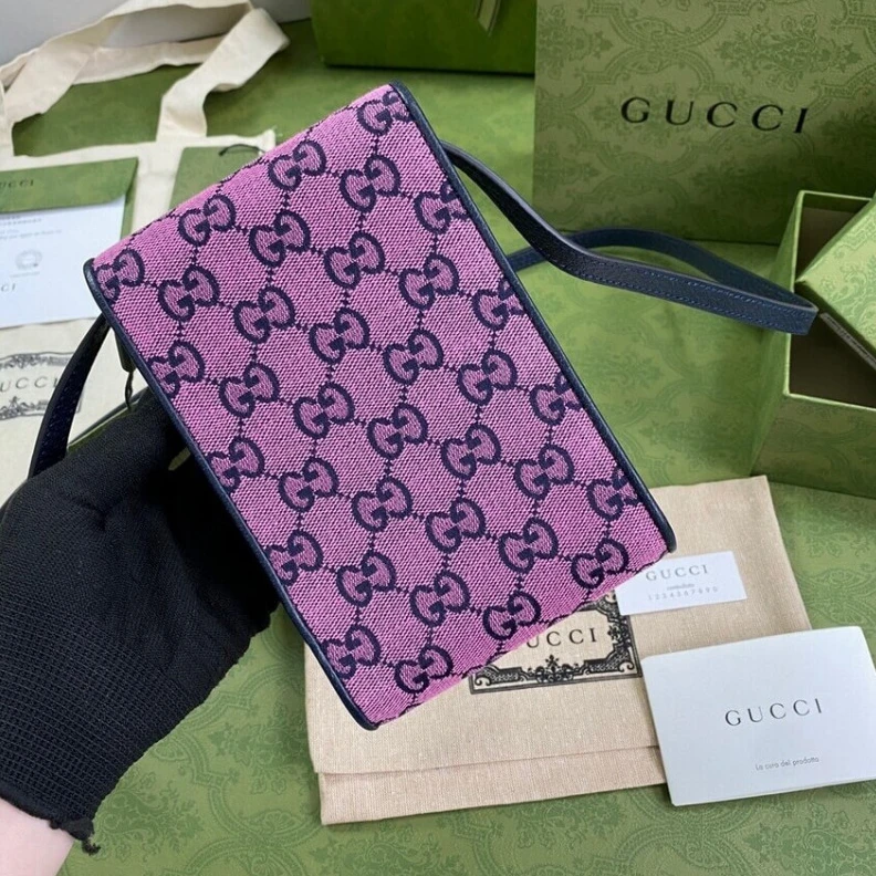 Louis vuitton locations Embracing Gucci GG Multicolour Mini Bag Pink