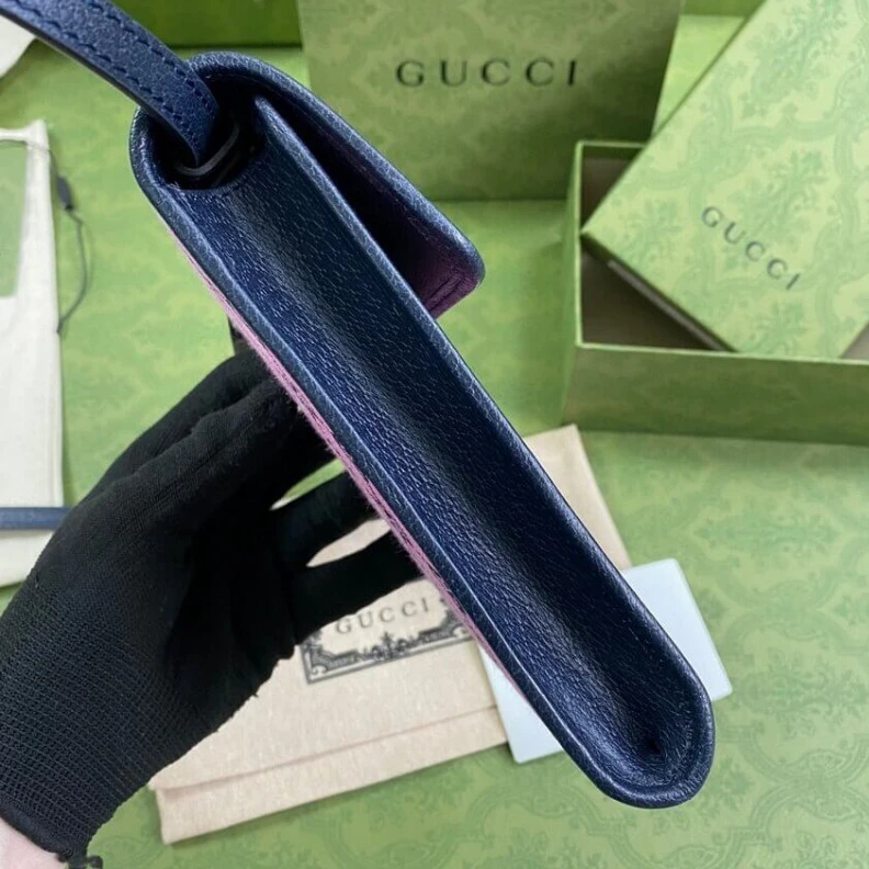 Louis vuitton locations Embracing Gucci GG Multicolour Mini Bag Pink