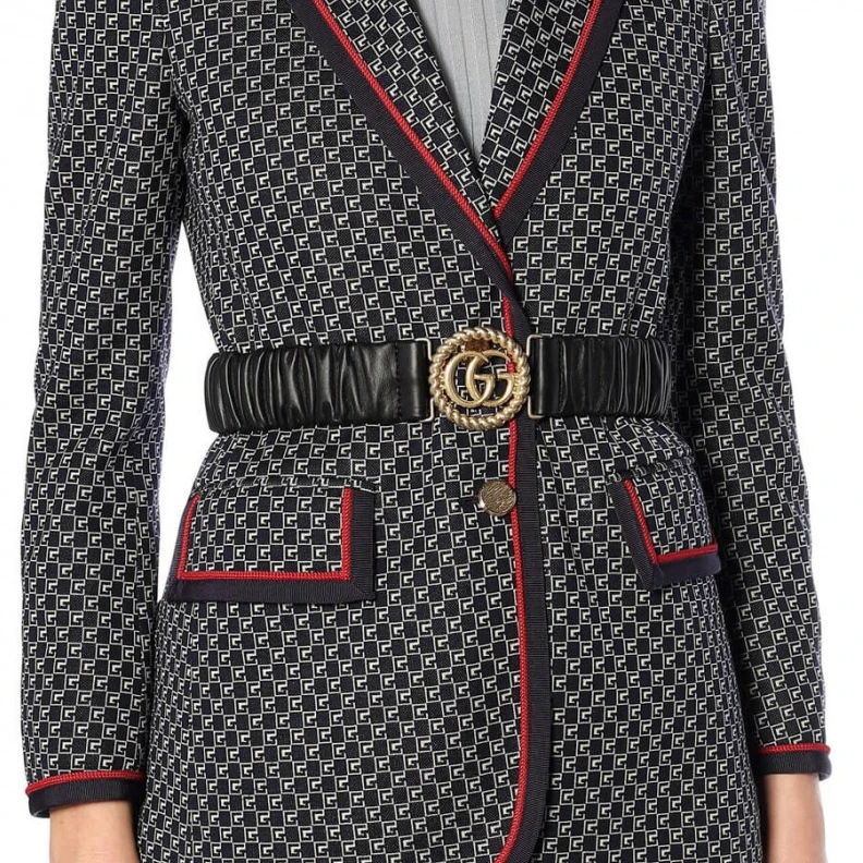 Kitlife ru Gucci help Gucci GG Ring Stretch Leather 30mm Belt