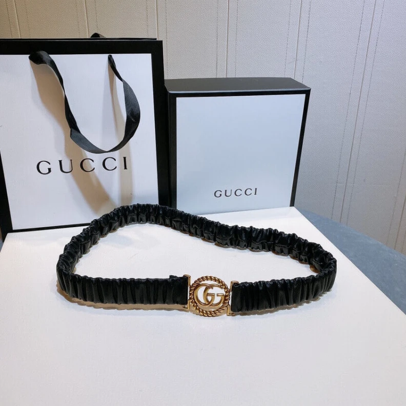 Kitlife ru Gucci help Gucci GG Ring Stretch Leather 30mm Belt