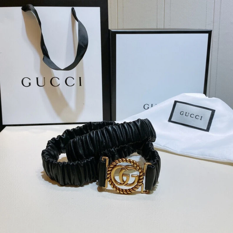 Kitlife ru Gucci help Gucci GG Ring Stretch Leather 30mm Belt