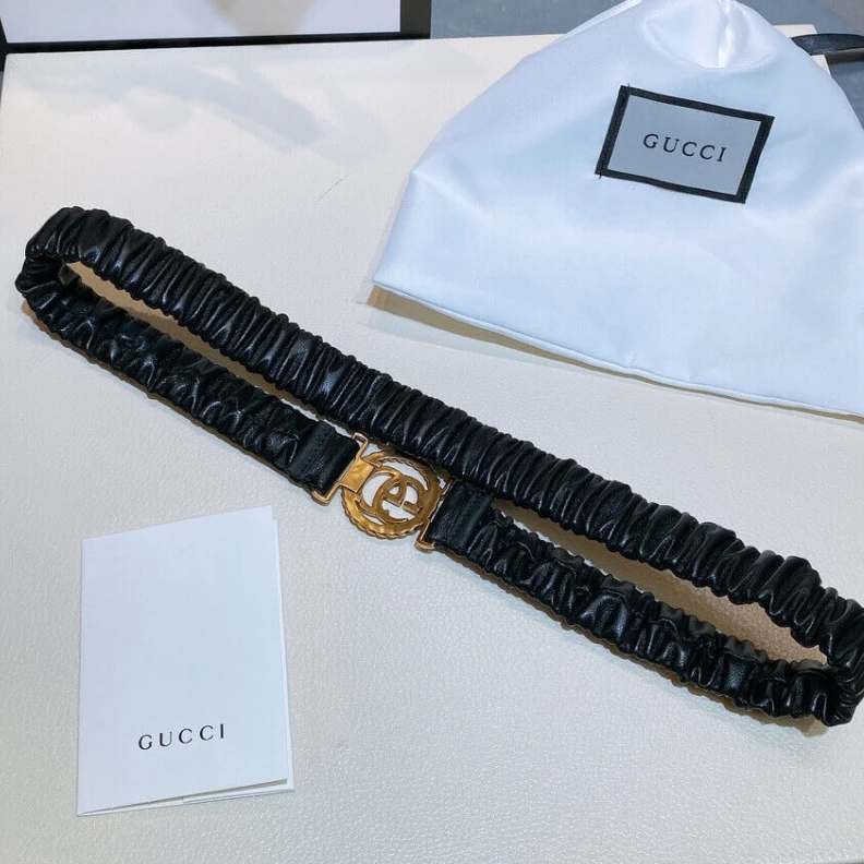 Kitlife ru Gucci help Gucci GG Ring Stretch Leather 30mm Belt