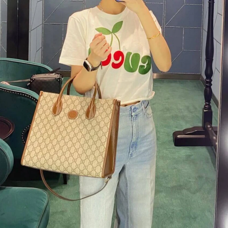 Top lv Shoulder Gucci GG Small Tote Bag