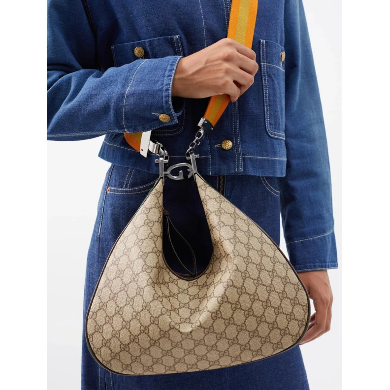 Replica bag This item Gucci GG Supreme Attache Medium Shoulder Bag Coffee