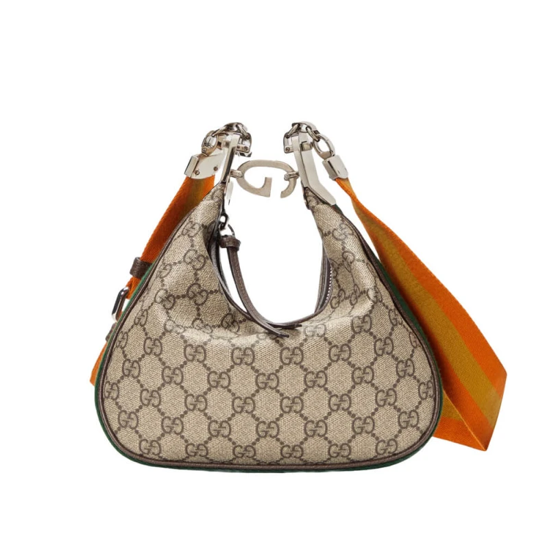 Cotton li Gucci GG Supreme Attache Small Shoulder Bag Coffee