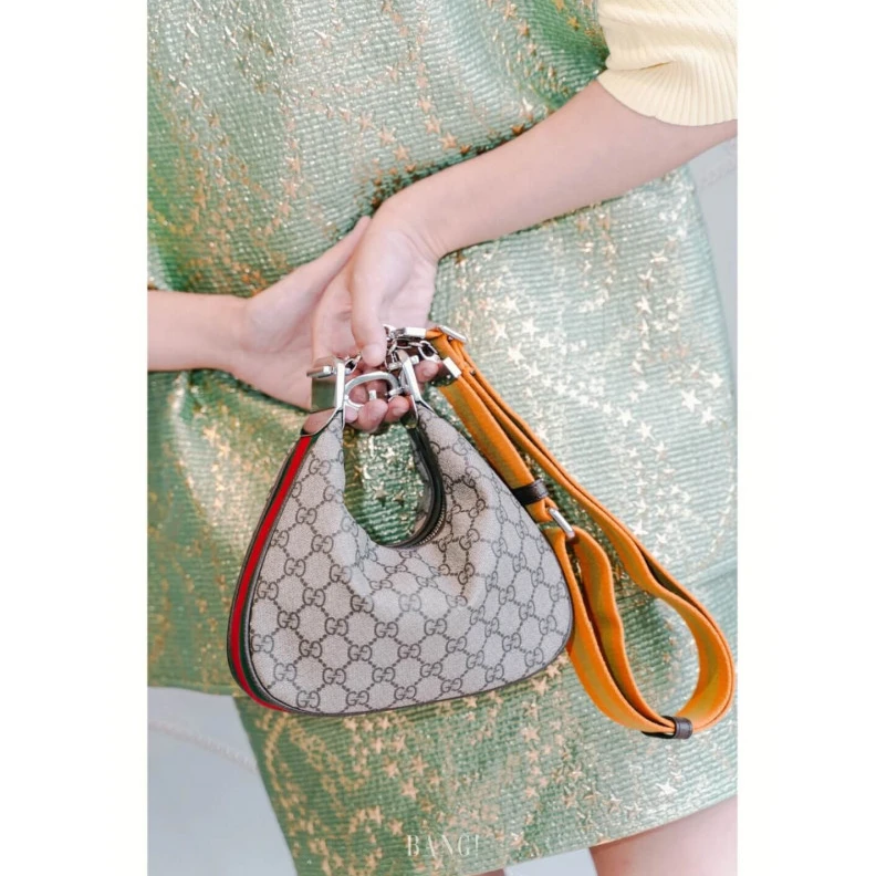 Kitlife ru Cotton li Gucci GG Supreme Attache Small Shoulder Bag Coffee