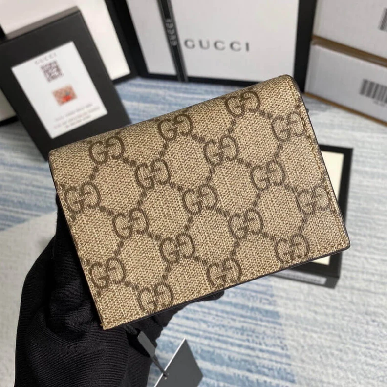Lv belts replica Open: 4.5 Gucci GG Supreme Card Case Wallet With Cherries