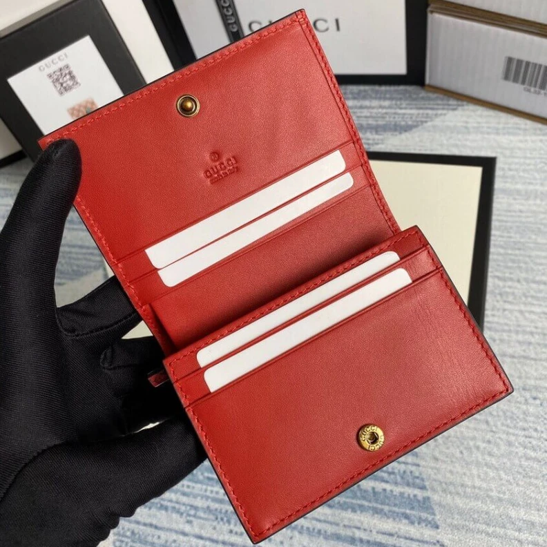 Lv belts replica Open: 4.5 Gucci GG Supreme Card Case Wallet With Cherries