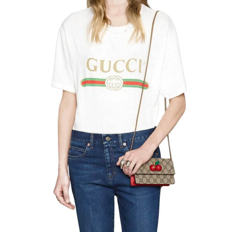 Top lv Antique g Gucci GG Supreme Mini Bag With Cherries