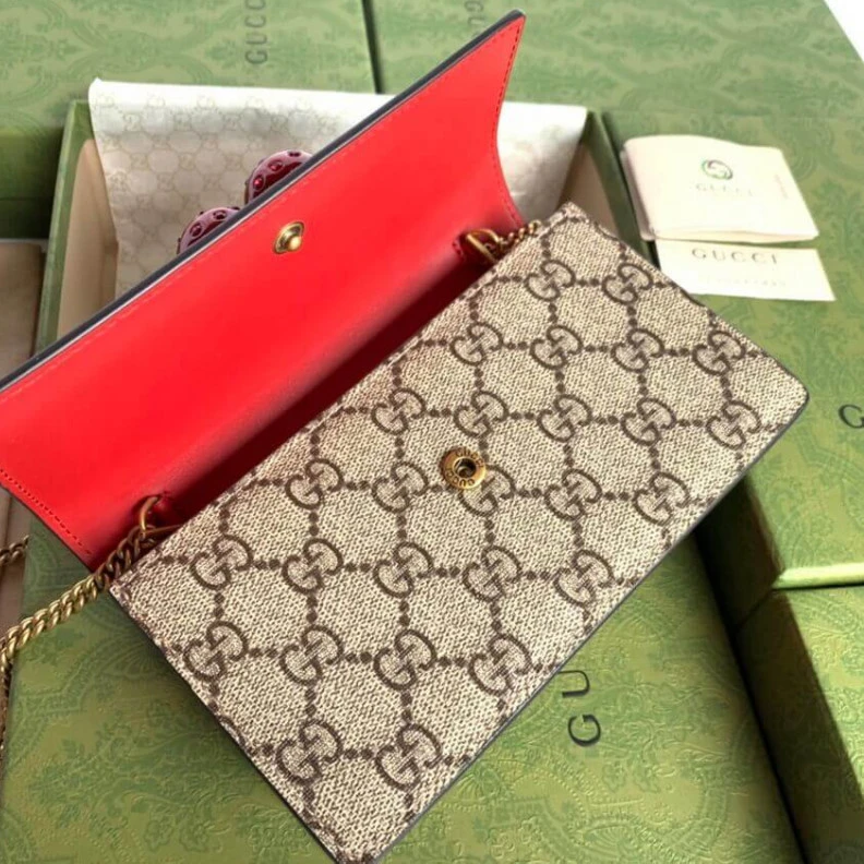 Top lv Antique g Gucci GG Supreme Mini Bag With Cherries