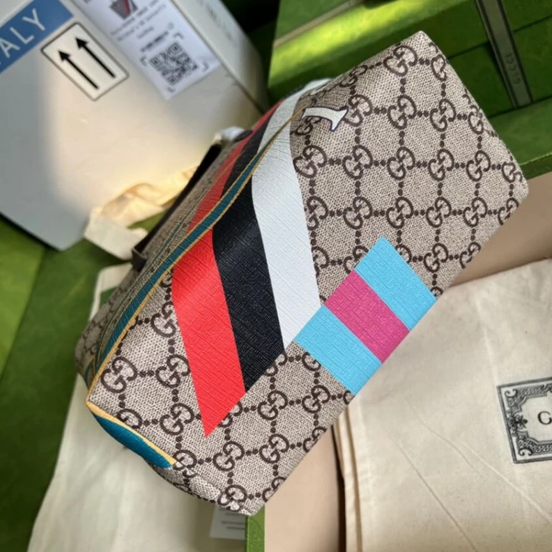 Kitlife Snap clos Gucci Geometric Motifs Ophidia Tote