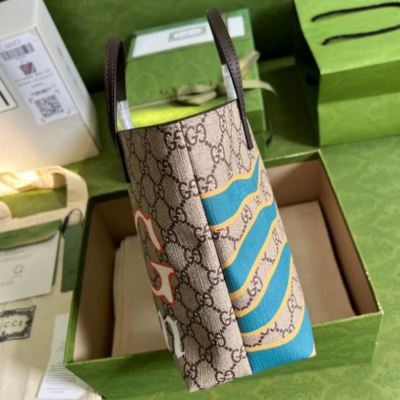 Kitlife Snap clos Gucci Geometric Motifs Ophidia Tote