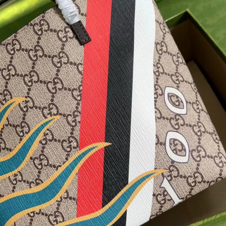 Kitlife Snap clos Gucci Geometric Motifs Ophidia Tote