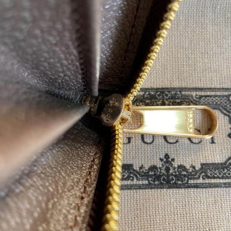 Replica bags Double G Gucci Geometric Motifs Ophidia Zip Around Wallet