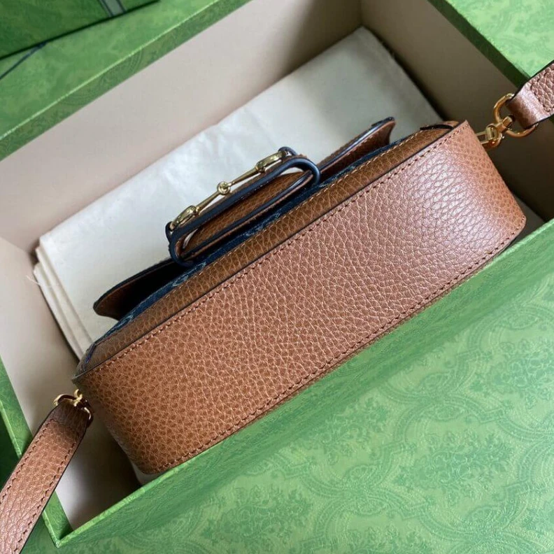 Top lv Dark blue Gucci Horsebit 1955 Denim Mini Bag