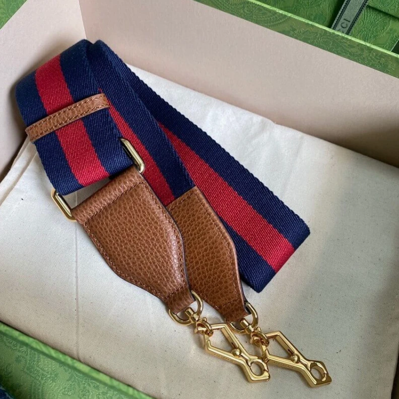 Top lv Dark blue Gucci Horsebit 1955 Denim Mini Bag