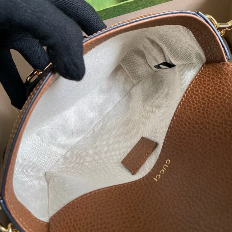 Top lv Dark blue Gucci Horsebit 1955 Denim Mini Bag