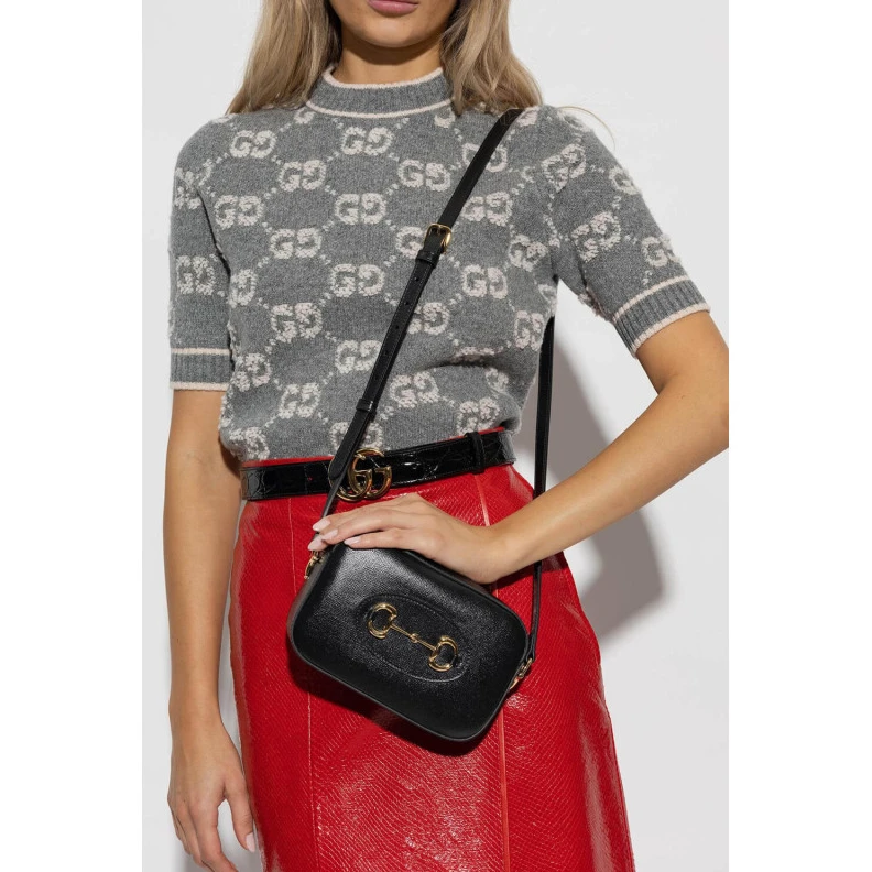 Kitlife The Gucci Gucci Horsebit 1955 Leather Small Shoulder Bag