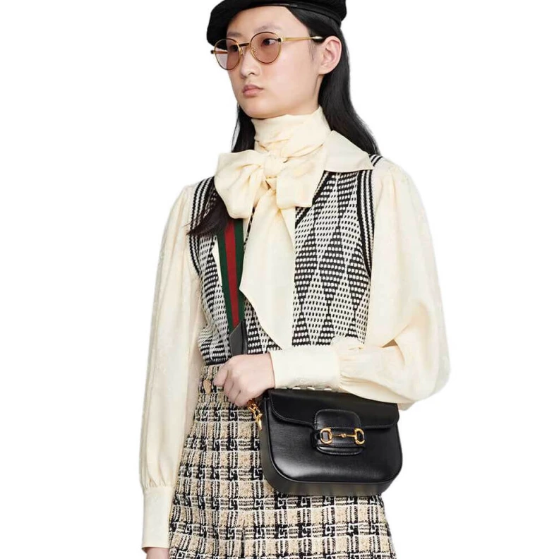 Louis vuitton locations Horsebit Gucci Horsebit 1955 Mini Bag in Black Leather