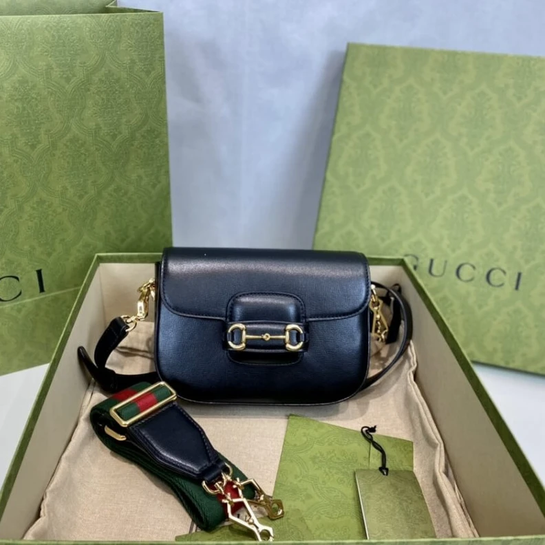 Louis vuitton locations Horsebit Gucci Horsebit 1955 Mini Bag in Black Leather
