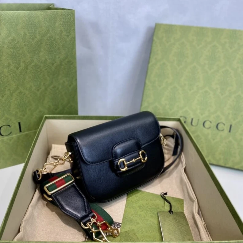 Louis vuitton locations Horsebit Gucci Horsebit 1955 Mini Bag in Black Leather